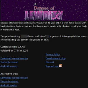 Degrees Of Lewdity 封面