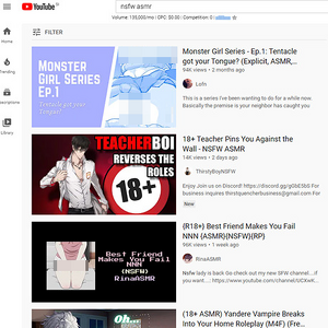 YouTube NSFW ASMR 封面